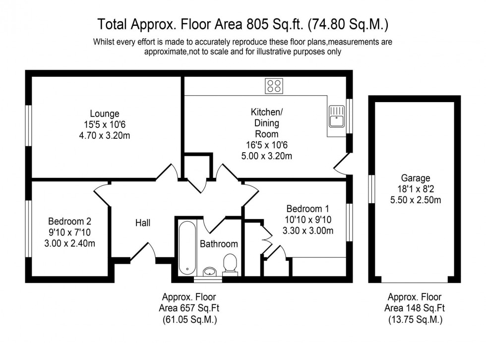 Floorplan for Castle Drive, Adlington