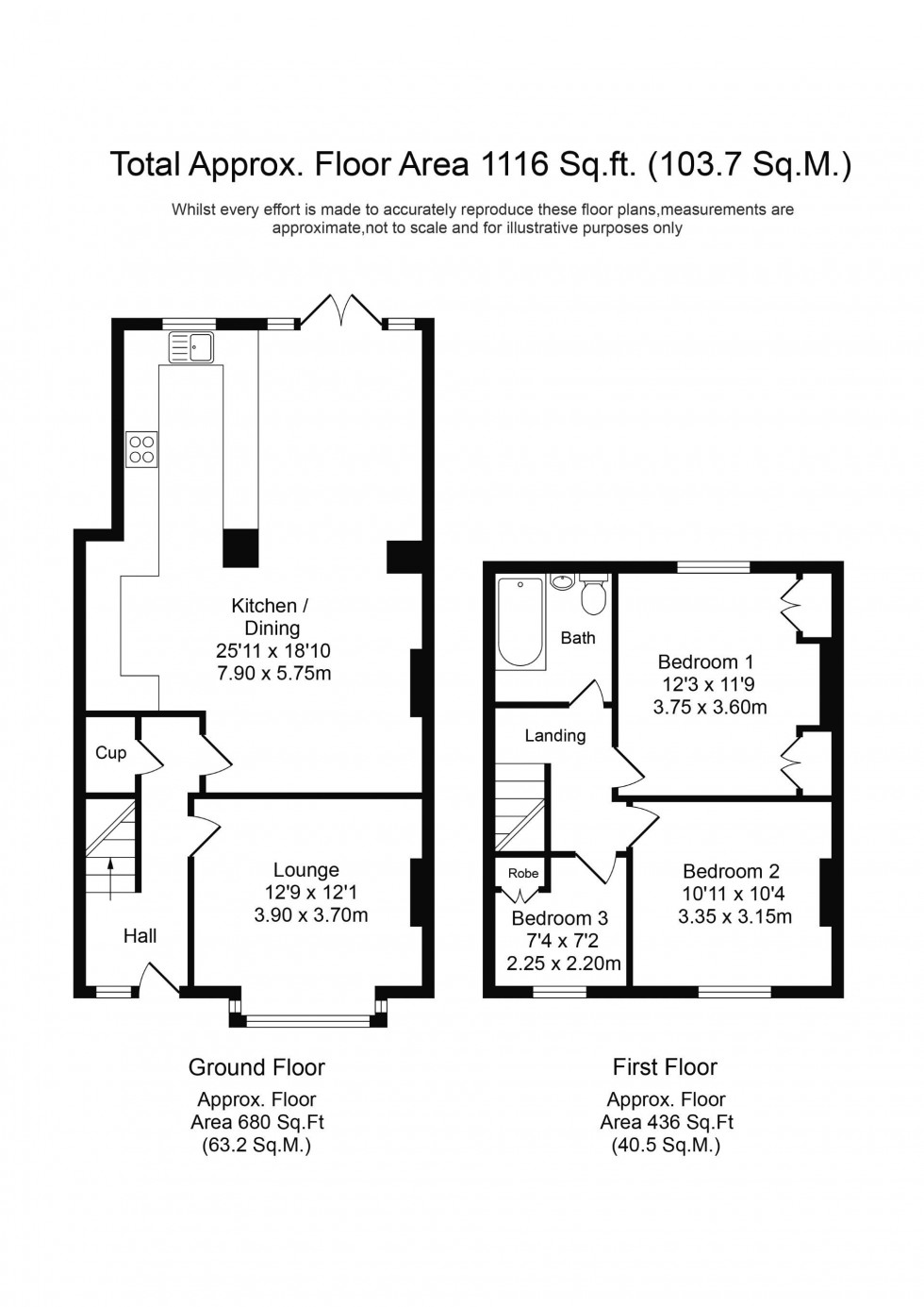 Floorplan for Carr Lane, Chorley