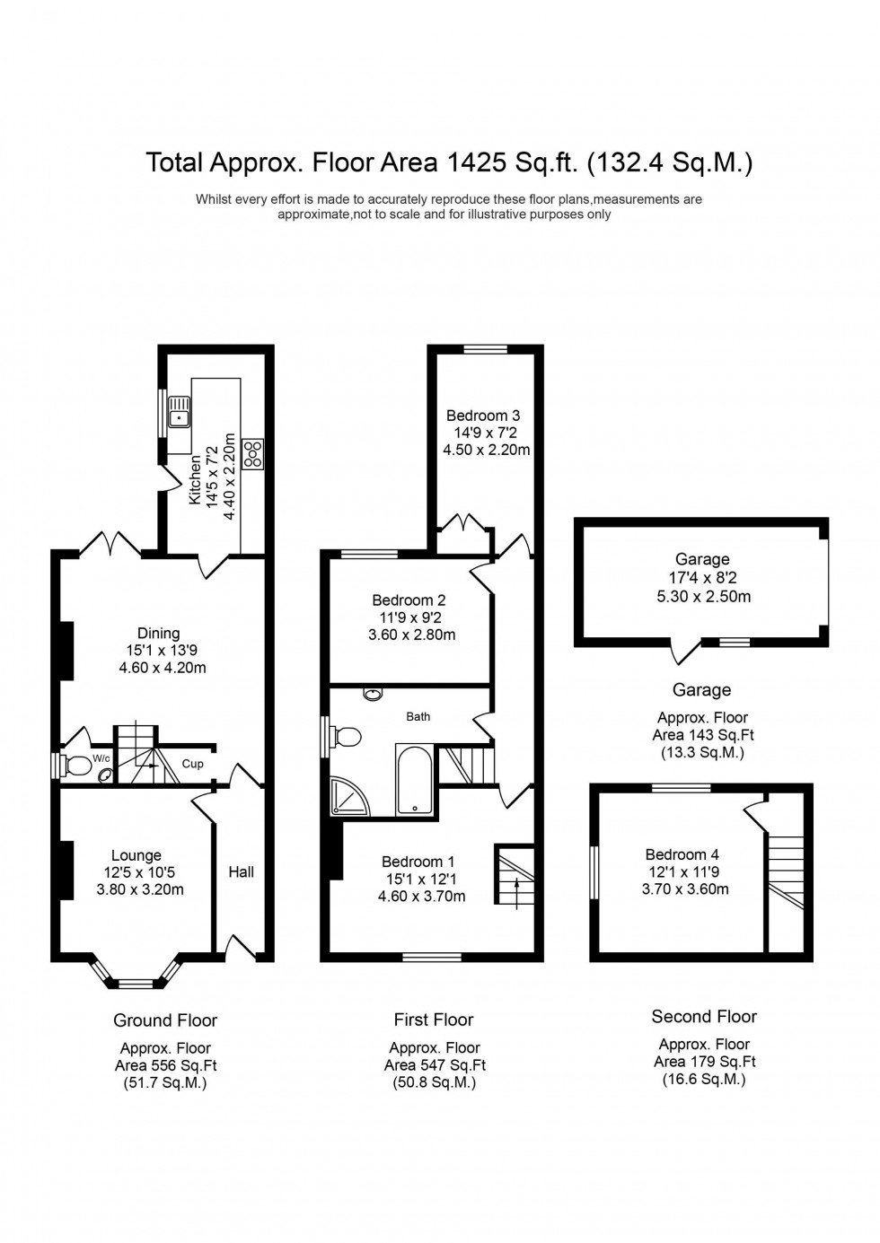 Floorplan for Coppull Moor Lane, Coppull