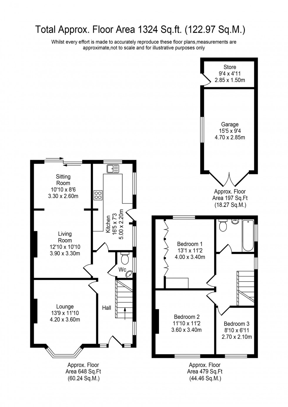 Floorplan for Windsor Avenue, Preston