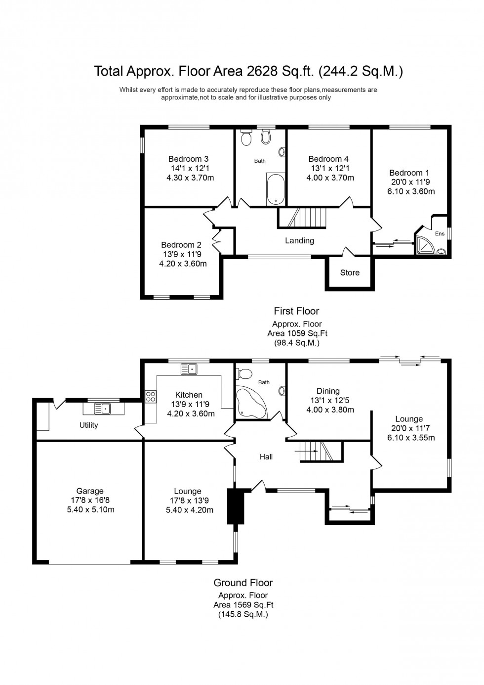 Floorplan for Merefield, Astley Village