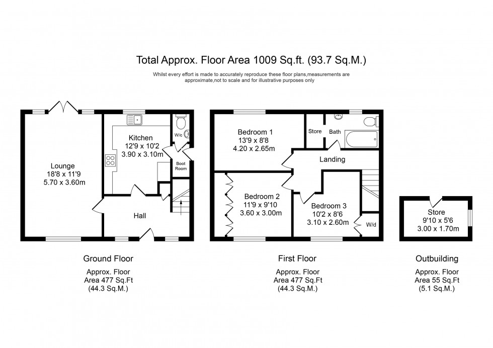 Floorplan for Anderton Road, Euxton