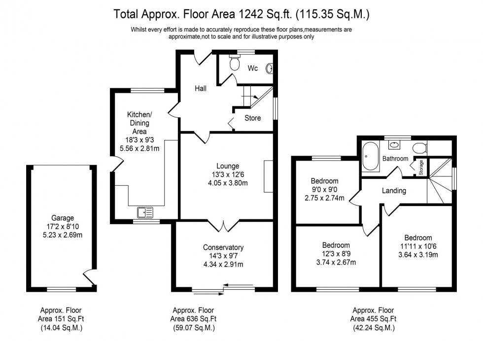 Floorplan for Grove Park, Ormskirk