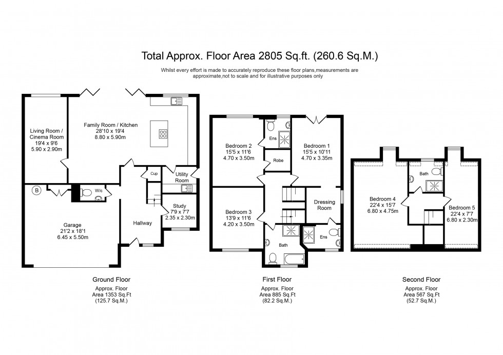 Floorplan for Armetriding Reaches, Euxton