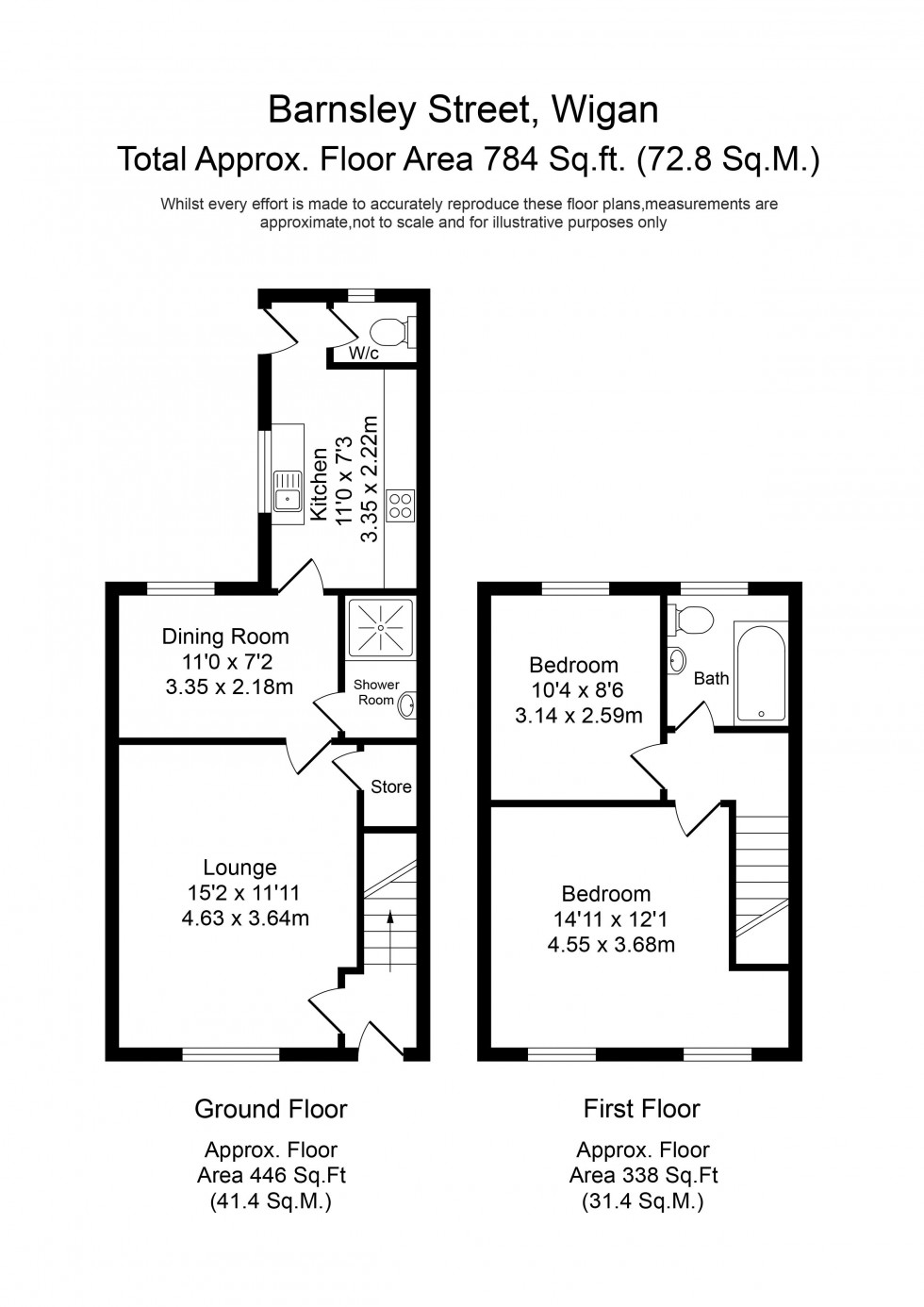 Floorplan for Barnsley Street, Wigan