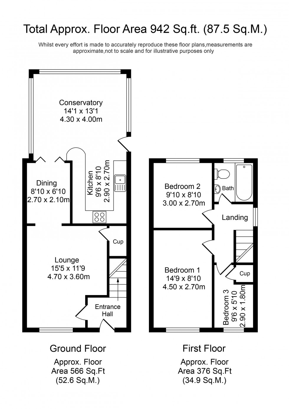 Floorplan for Kingsmead, Chorley