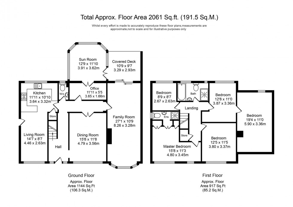 Floorplan for River View, Preston