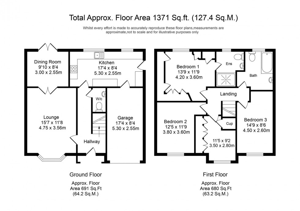 Floorplan for Old Oak Gardens, Walton-le-Dale