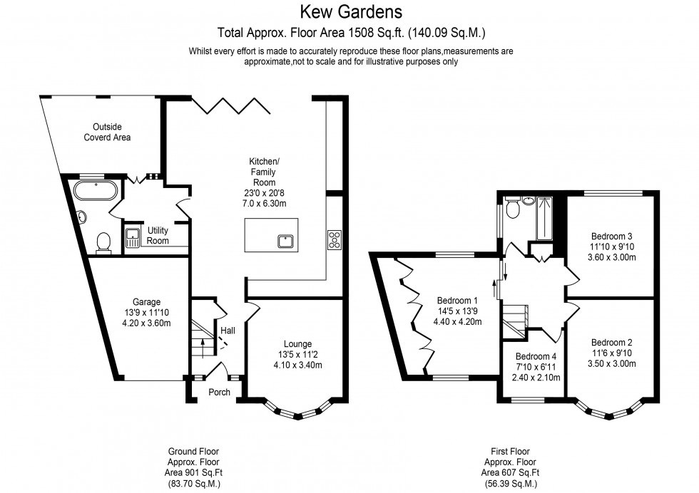 Floorplan for Kew Gardens, Farington