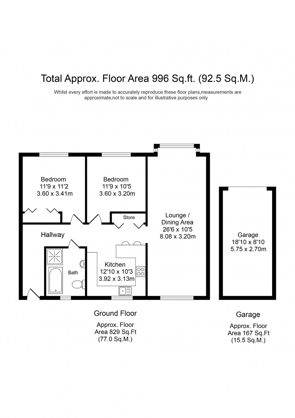 Floorplan for Prescot Road, Ormskirk