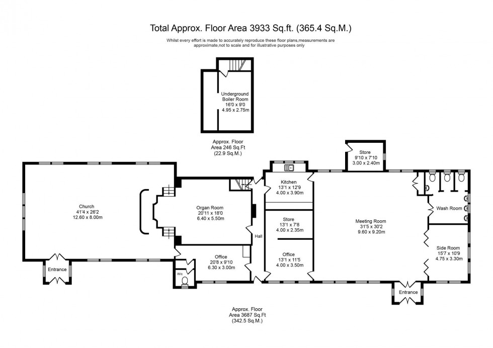 Floorplan for Moss House Lane, Much Hoole