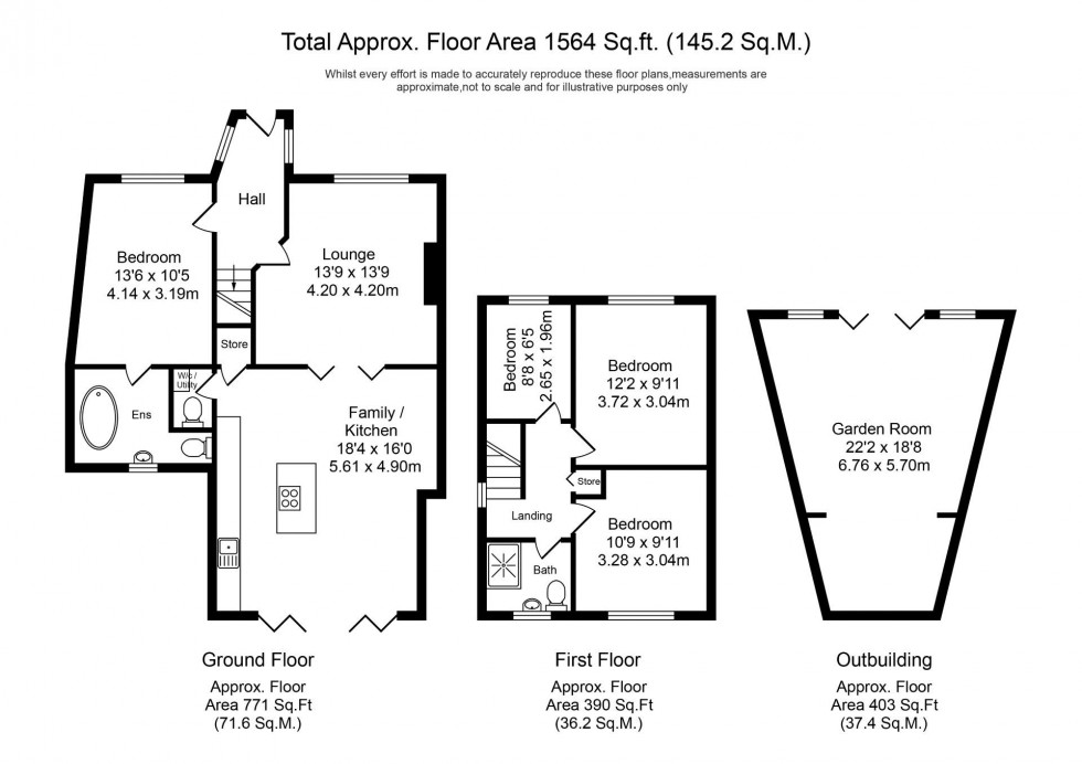 Floorplan for Rowan Drive, Kirkby