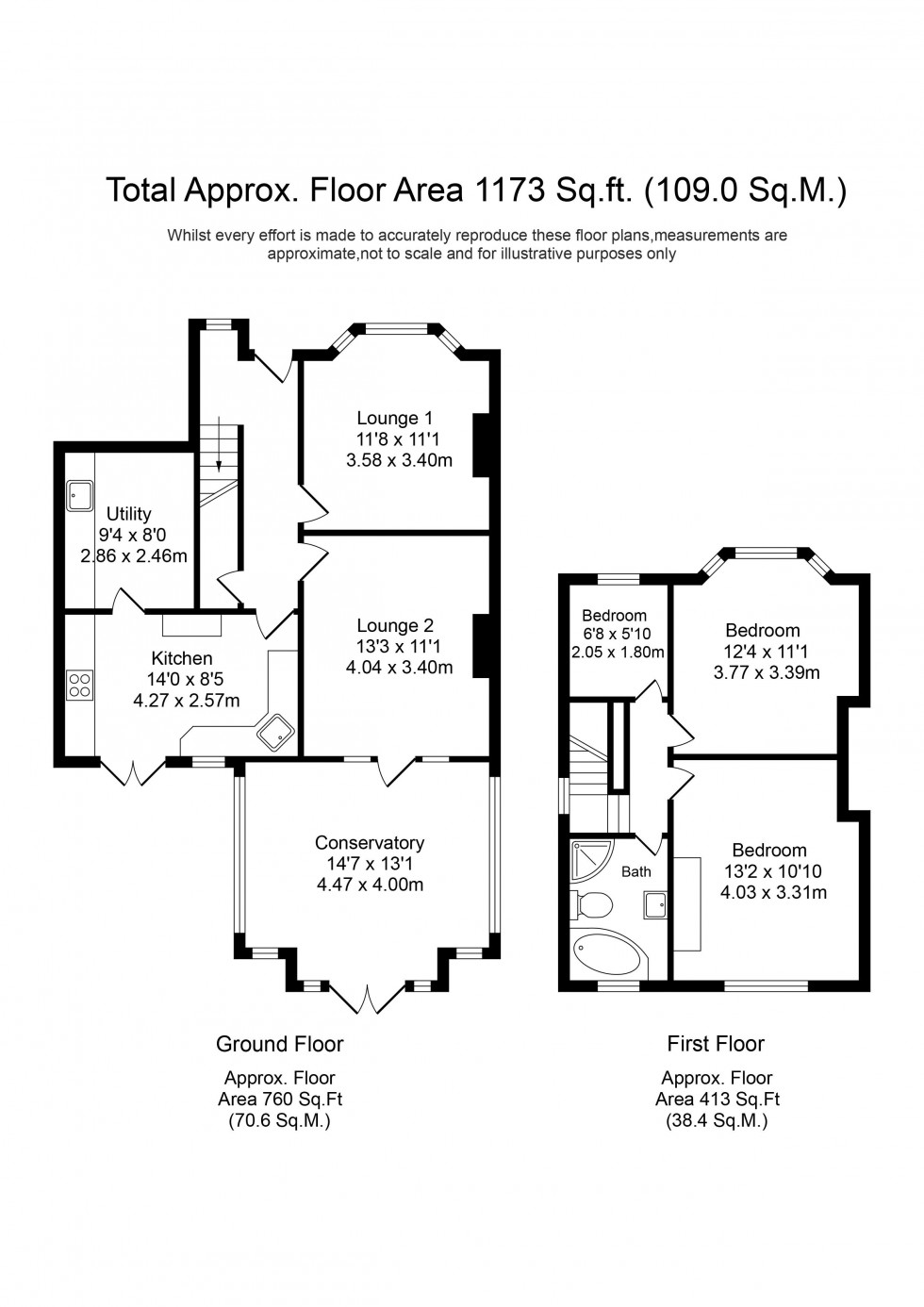 Floorplan for Rathmore Crescent, Southport