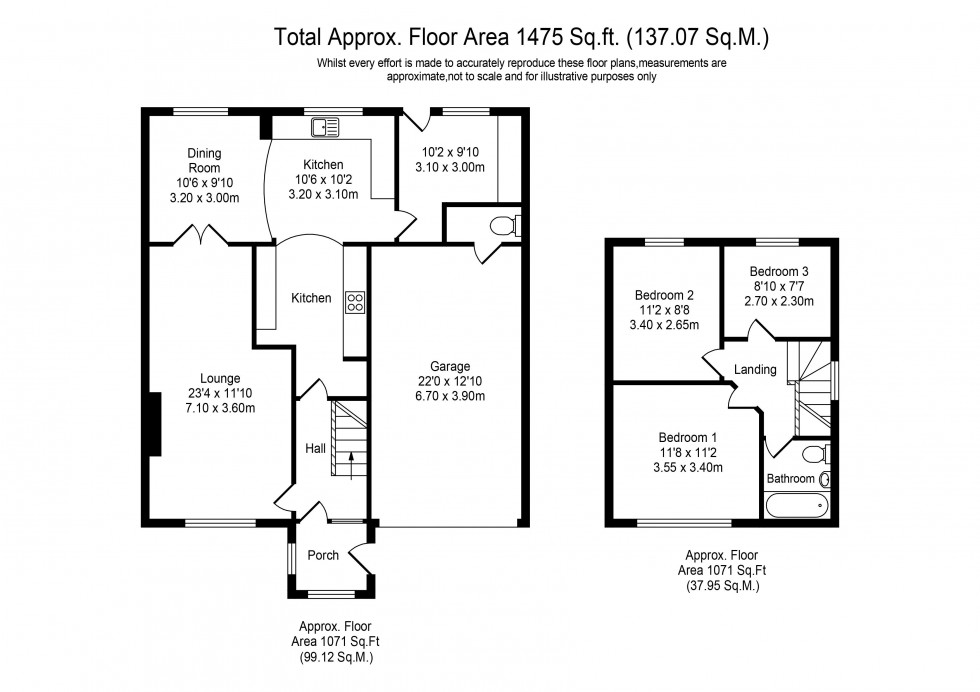 Floorplan for Gore Drive, Aughton