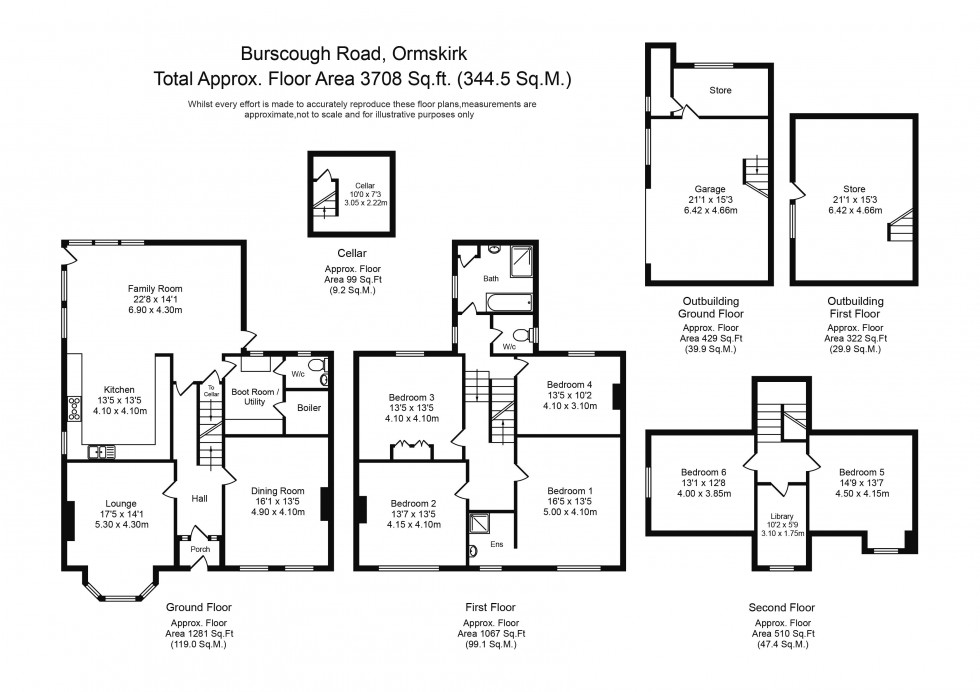 Floorplan for Burscough Road, Ormskirk