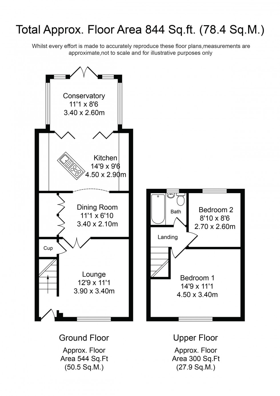 Floorplan for Woodland Avenue, Scarisbrick