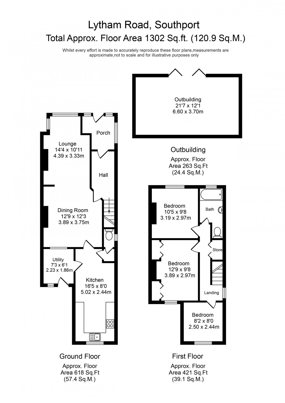 Floorplan for Lytham Road, Southport