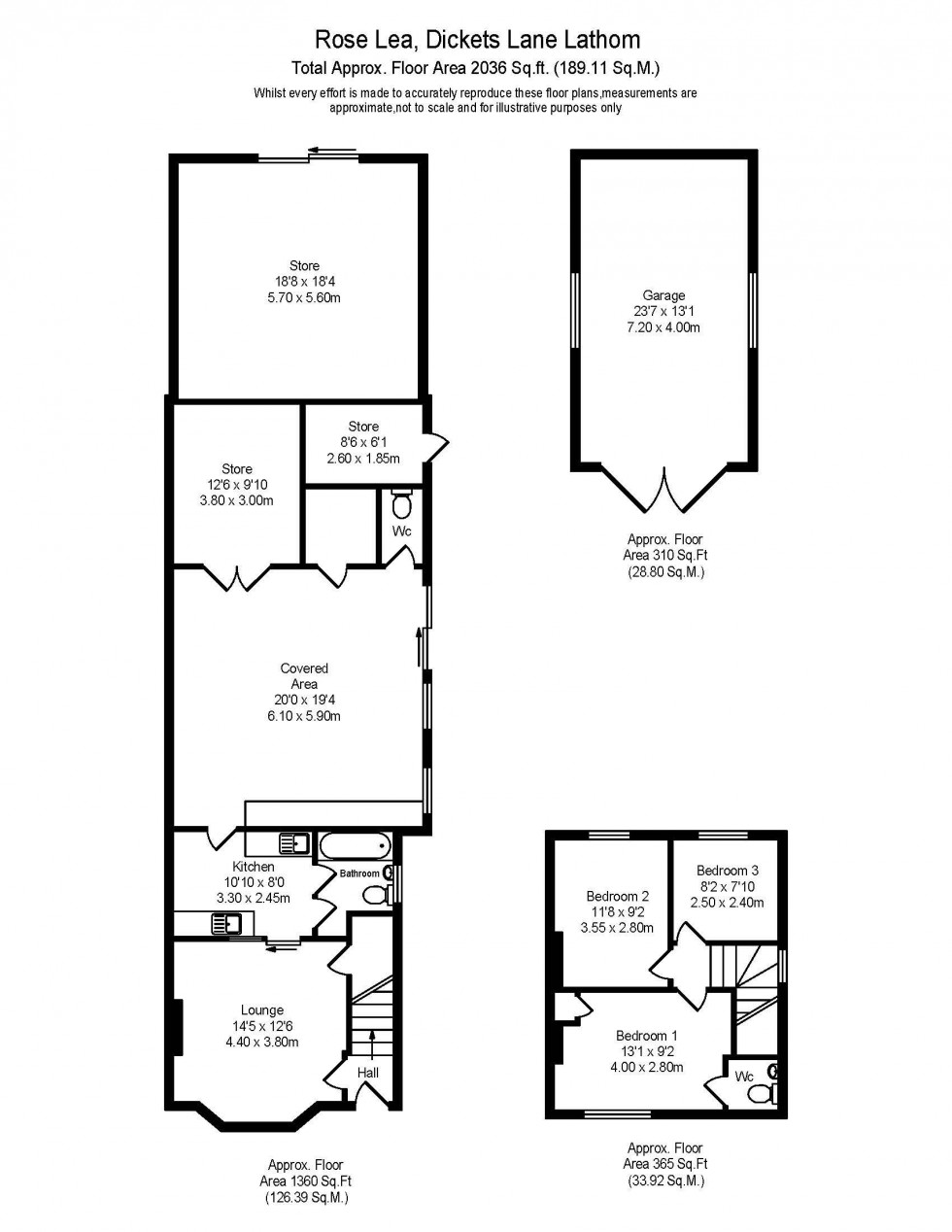 Floorplan for Dickets Lane, Lathom