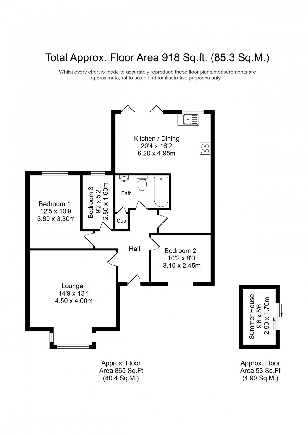 Floorplan for Lawton Close, Chorley