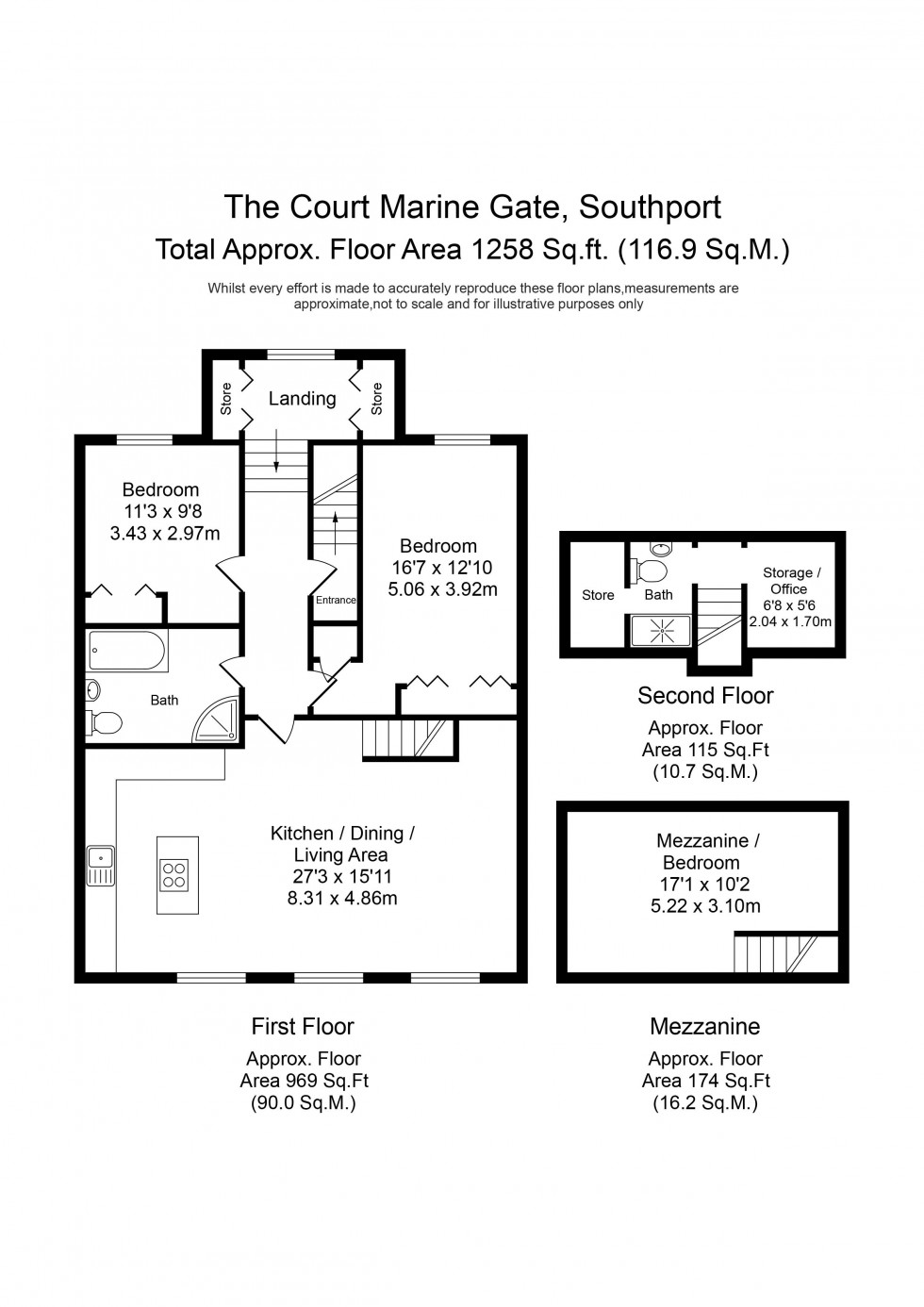 Floorplan for Promenade, Southport