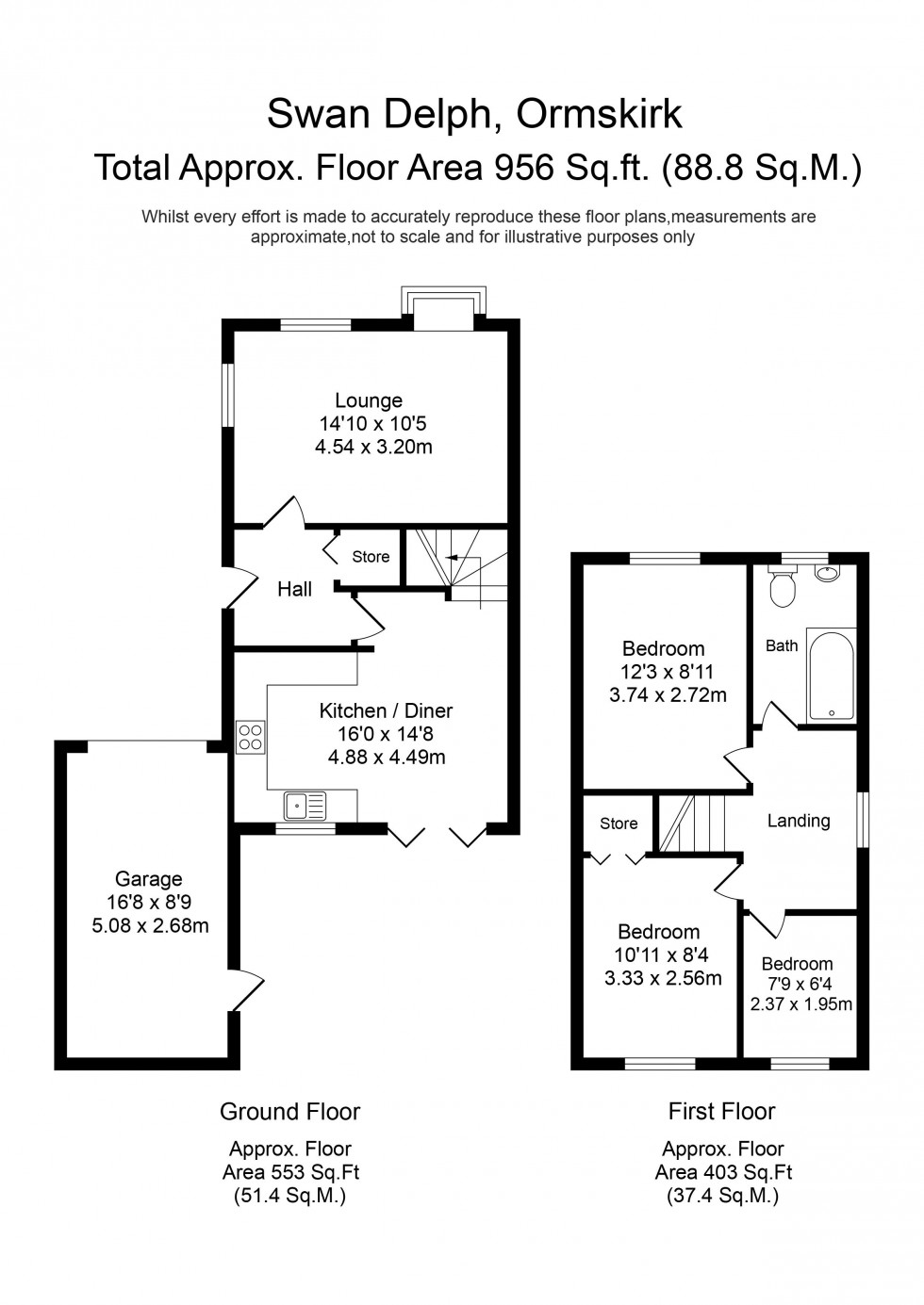 Floorplan for Swan Delph, Aughton