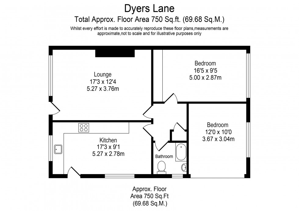 Floorplan for Dyers Lane, Ormskirk