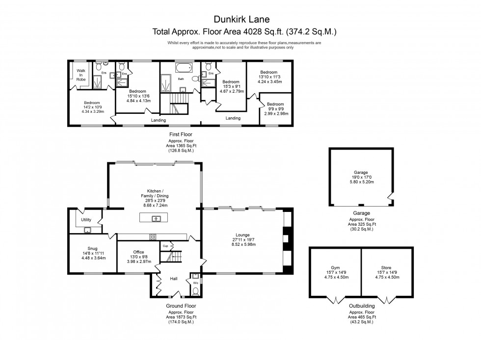 Floorplan for Dunkirk Lane, Leyland