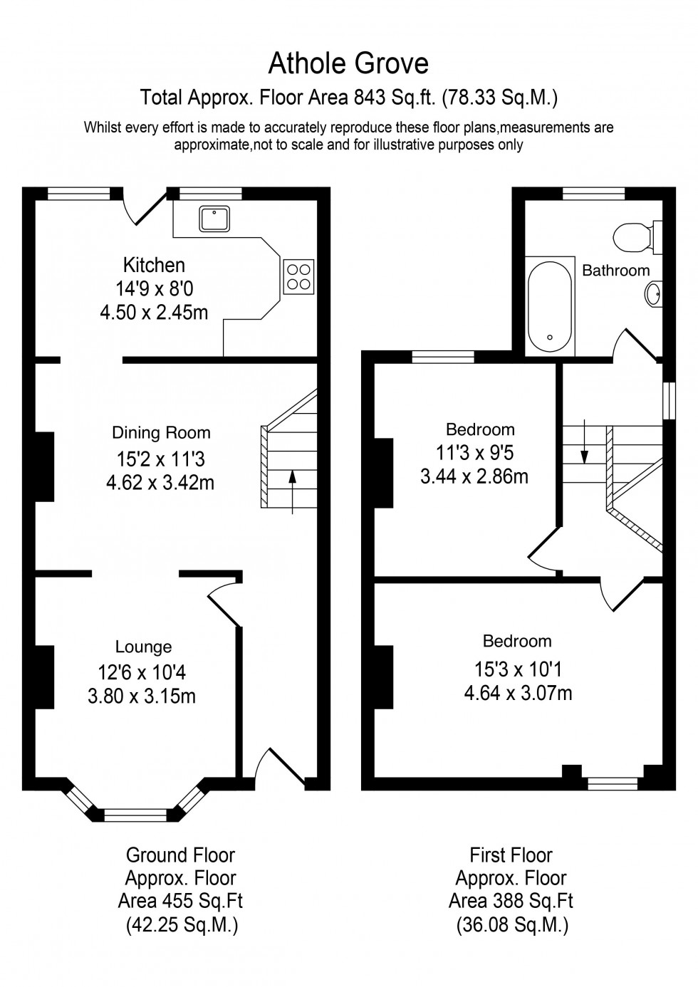 Floorplan for Athole Grove, Southport