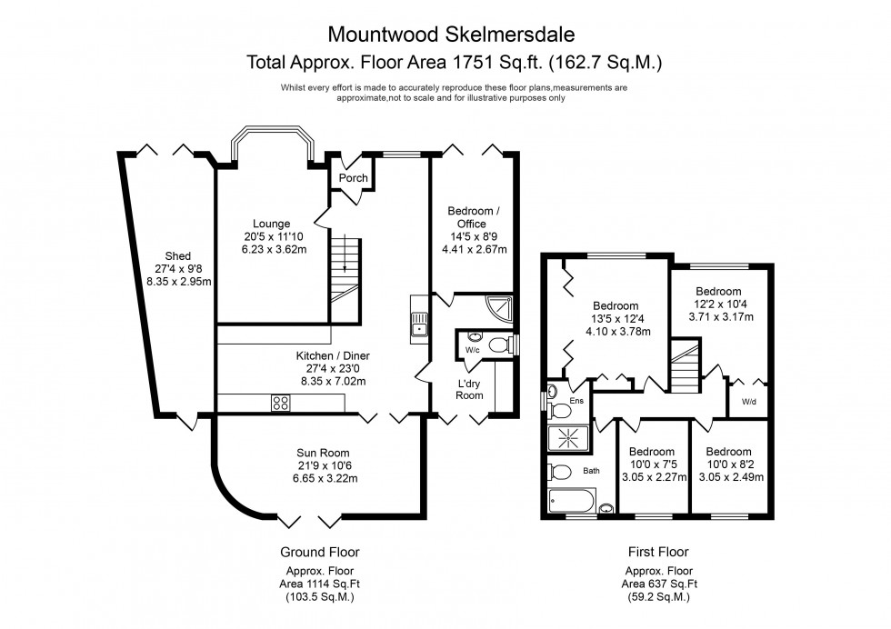 Floorplan for Mountwood, Skelmersdale