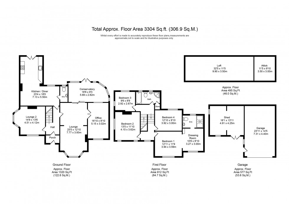 Floorplan for Brook Road, Maghull