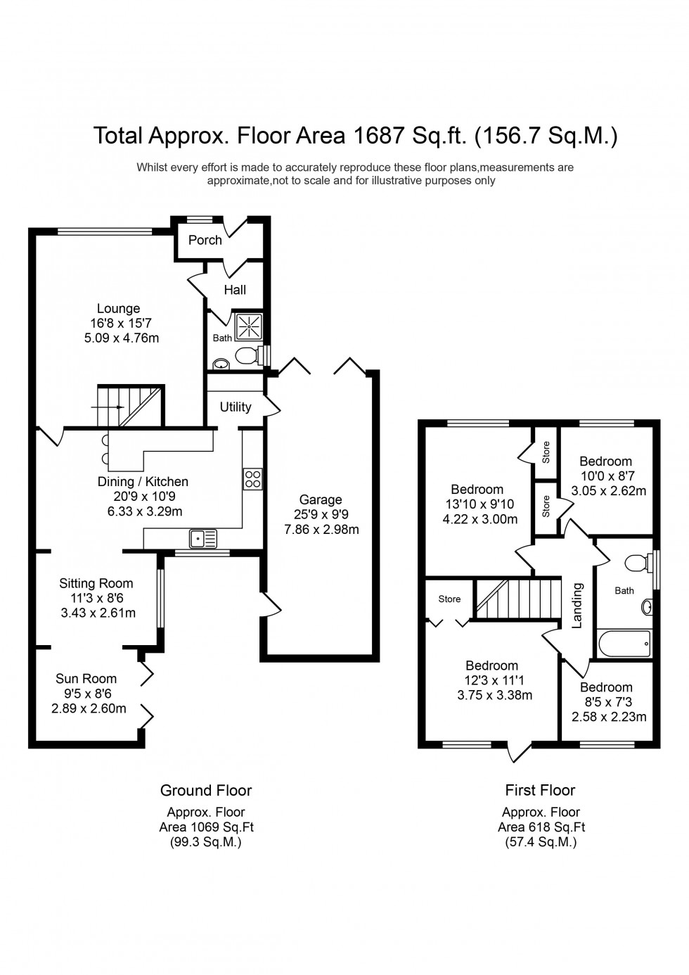 Floorplan for Black Moss Lane, Aughton