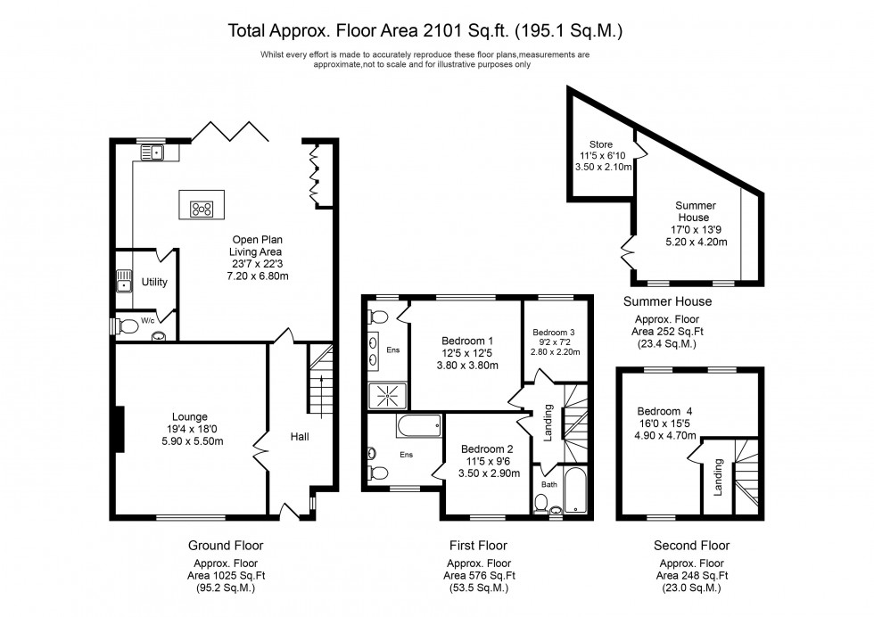 Floorplan for Moss Delph Lane, Aughton